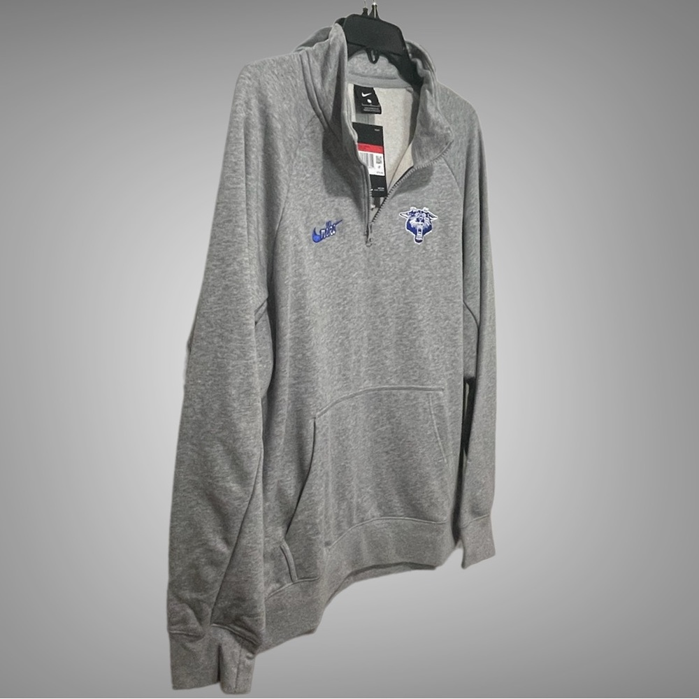 NIKE Unisex Vintage Kentucky Wildcats Panthers College Logo 1/4 Zip Sweatshirt - Picture 4 of 5